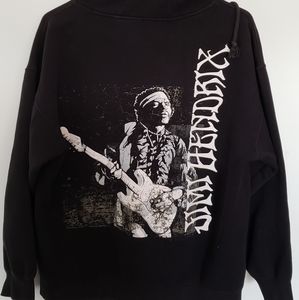 Rare Vintage Jimi Hendrix Pullover Hoodie Authentic Hendrix S/M